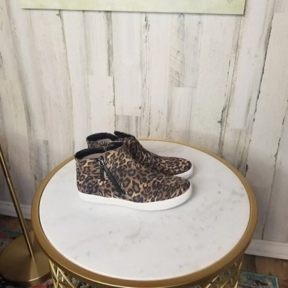 Naturalizer Sport Miranda Brown Cheetah Sneaker Boot - Picture 4 of 6